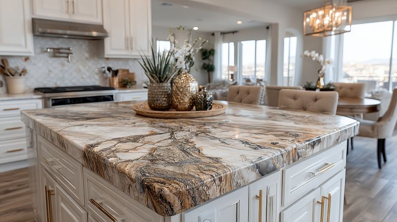 Gourmet Kitchen with Patterned Granite